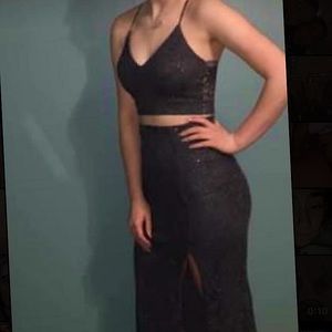 Two piece formal dress